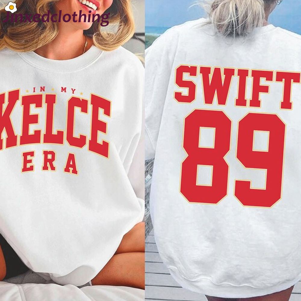 Official In My Kelce Era Swift 89 Travis Kelce And Taylor Swift Eras Tour Shirt 